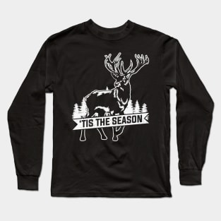 Live Free And Hunt Hard - Big Racks Matter - Funny Deer Buck Hunting Long Sleeve T-Shirt